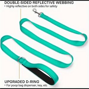 Reflective Dog Leash with D-Ring